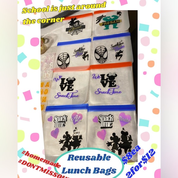 Reusable zipLoc Personalized - Picture 1 of 3